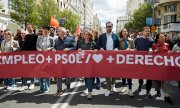 Gewerkschaften und Teile der spanischen Regierung gingen am 1. Mai gemeinsam in Madrid auf die Straße. (© picture alliance/ZUMAPRESS.com/Victoria Herranz)